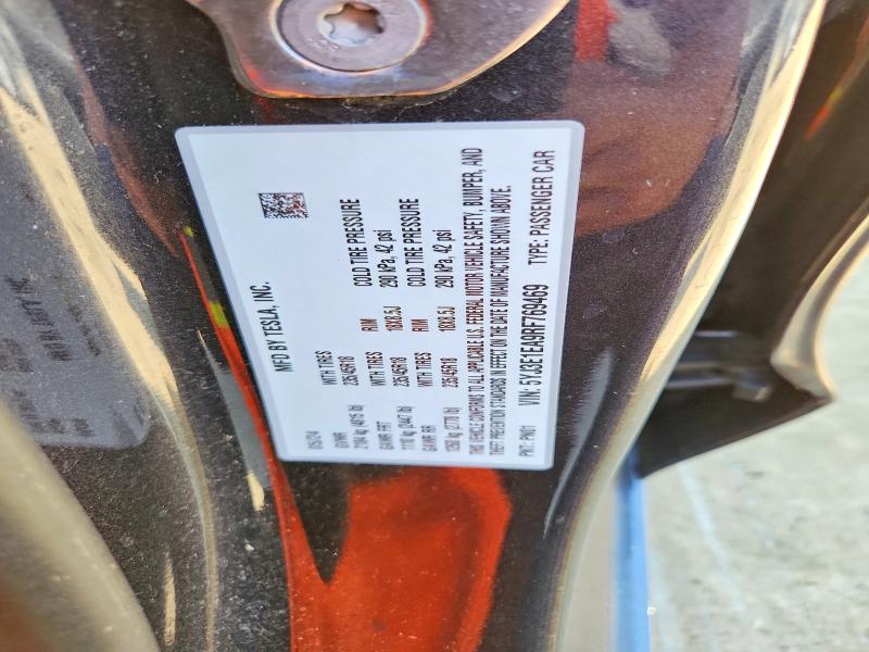 66383296 :رقم المزاد ، 5YJ3E1EA9RF769469 vin ، 2024 Tesla Model 3 مزاد بيع