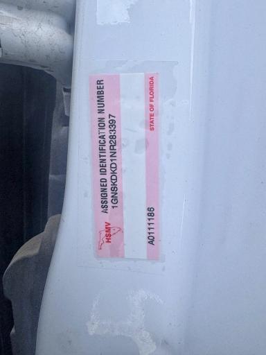 51106536 :رقم المزاد ، 1GNSKDKD1NR283397 vin ، 2022 Chevrolet Suburban مزاد بيع