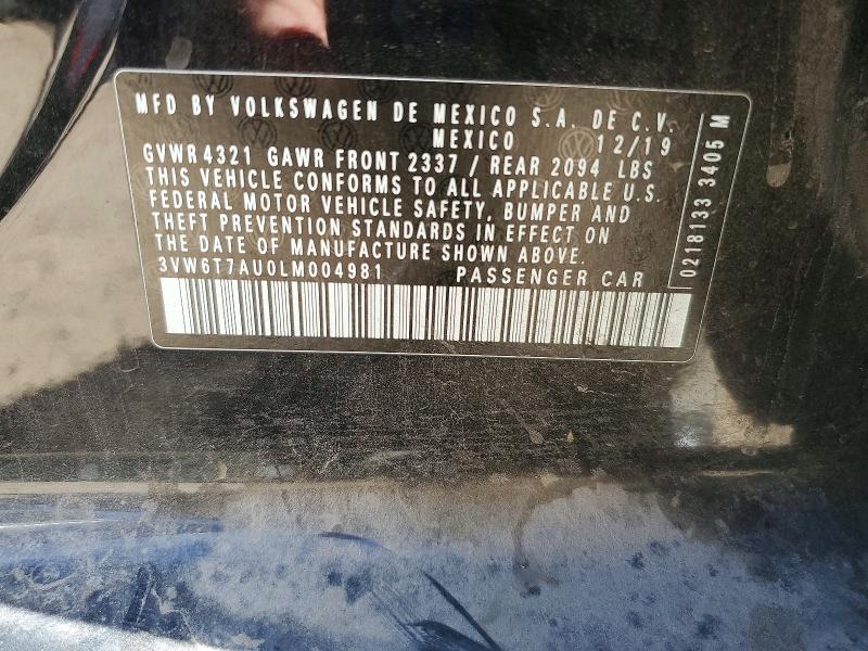 Aukcja sprzedaży 2020 Volkswagen Gti, vin: 3VW6T7AU0LM004981, numer aukcji: 65156956