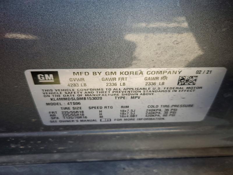 Aukcja sprzedaży 2021 Buick Encore Gx, vin: KL4MMDSL0MB153020, numer aukcji: 65202836