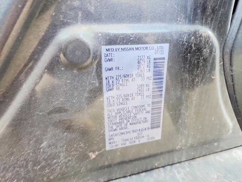 Продажа на аукционе авто 2015 Nissan Rogue, vin: 5N1AT2MV3FC904649, номер лота: 67209656