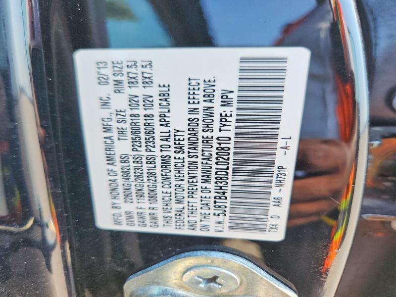 2013 Acura Rdx მანქანა იყიდება აუქციონზე, vin: 5J8TB4H38DL020810, აუქციონის ნომერი: 66483796