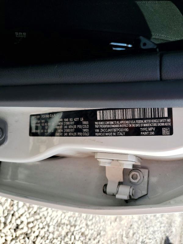 Продаж на аукціоні авто 2015 Jeep Renegade, vin: ZACCJABT8FPC03180, номер лоту: 64629876