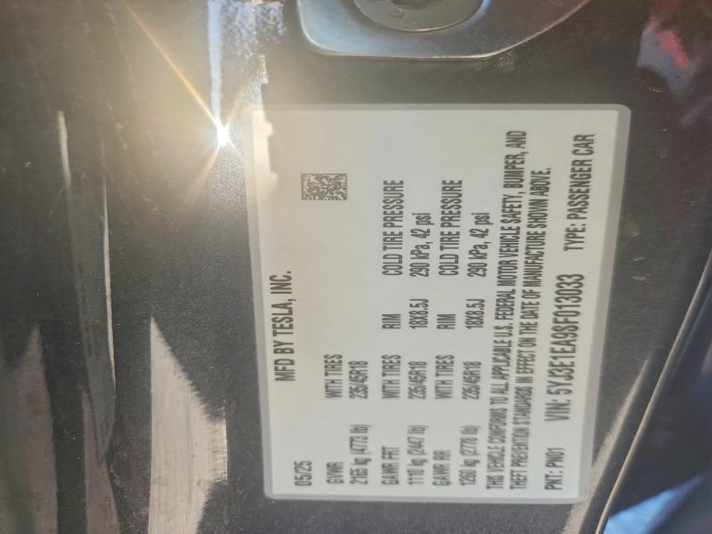 Продажа на аукционе авто 2025 Tesla Model 3, vin: 5YJ3E1EA9SF013033, номер лота: 66778066