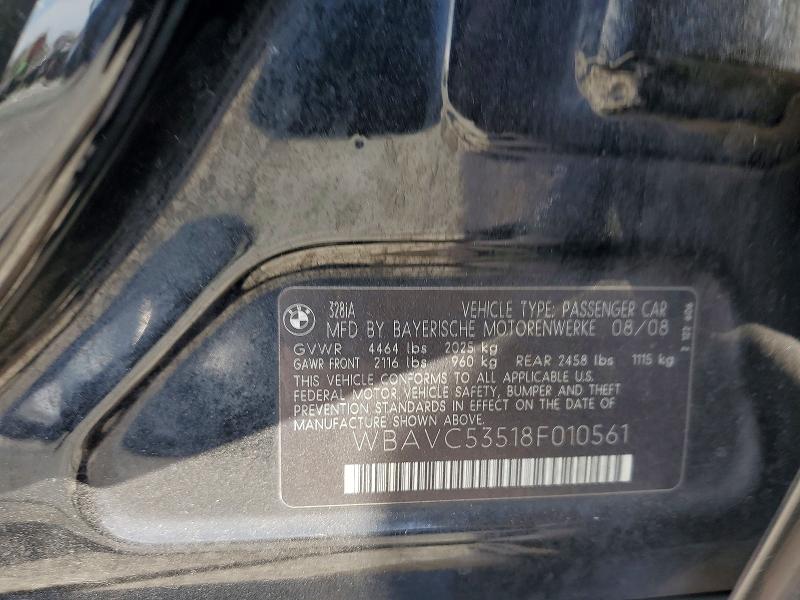Auction sale of the 2008 Bmw 328, vin: WBAVC53518F010561, lot number: 65035766