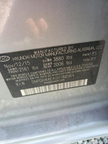 Aukcja sprzedaży 2016 Hyundai Elantra, vin: 5NPDH4AE4GH788564, numer aukcji: 63835026