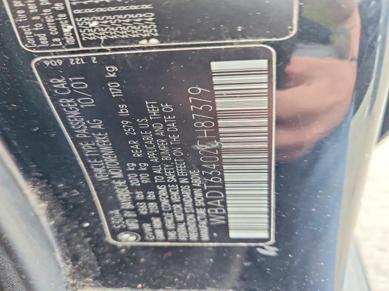 67548896 :رقم المزاد ، WBADT63402CH87379 vin ، 2002 Bmw 530 مزاد بيع