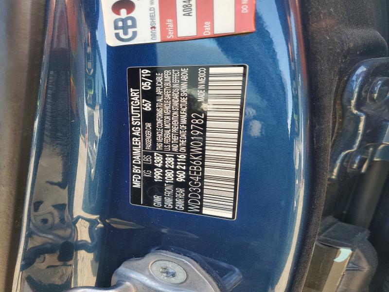Продажа на аукционе авто 2019 Mercedes-benz A, vin: WDD3G4EB6KW019782, номер лота: 66401816