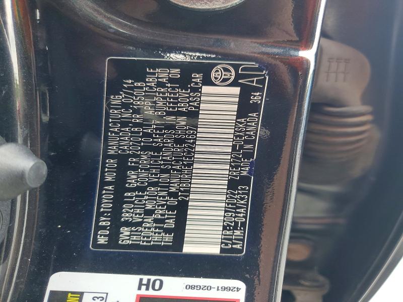 2014 Toyota Corolla მანქანა იყიდება აუქციონზე, vin: 2T1BURHE1EC224697, აუქციონის ნომერი: 64791786