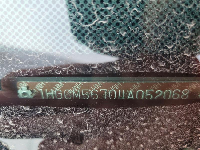 2004 Honda Accord მანქანა იყიდება აუქციონზე, vin: 1HGCM56704A052068, აუქციონის ნომერი: 66501116
