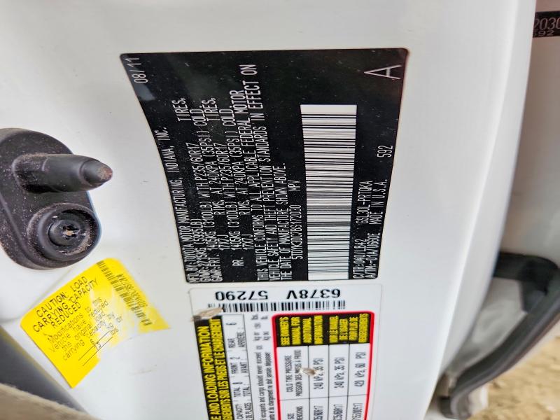 Продаж на аукціоні авто 2011 Toyota Sienna, vin: 5TDYK3DC7BS172030, номер лоту: 59881806