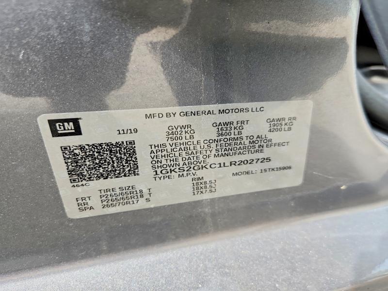 Продажа на аукционе авто 2020 Gmc Yukon Xl, vin: 1GKS2GKC1LR202725, номер лота: 66057896