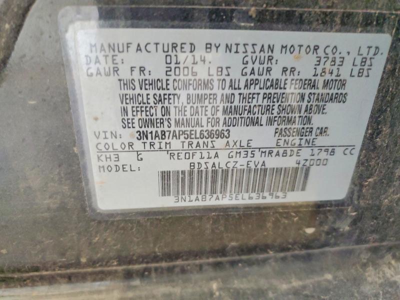 Aukcja sprzedaży 2014 Nissan Sentra, vin: 3N1AB7AP5EL636963, numer aukcji: 63929226