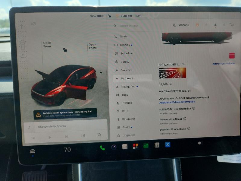 Aukcja sprzedaży 2026 Tesla Model Y, vin: 7SAYGDEE7TF325764, numer aukcji: 66436386