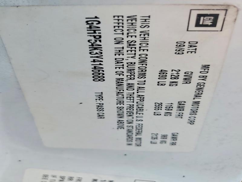 64033116 :رقم المزاد ، 1G4HP54K3Y4146688 vin ، 2000 Buick Lesabre مزاد بيع
