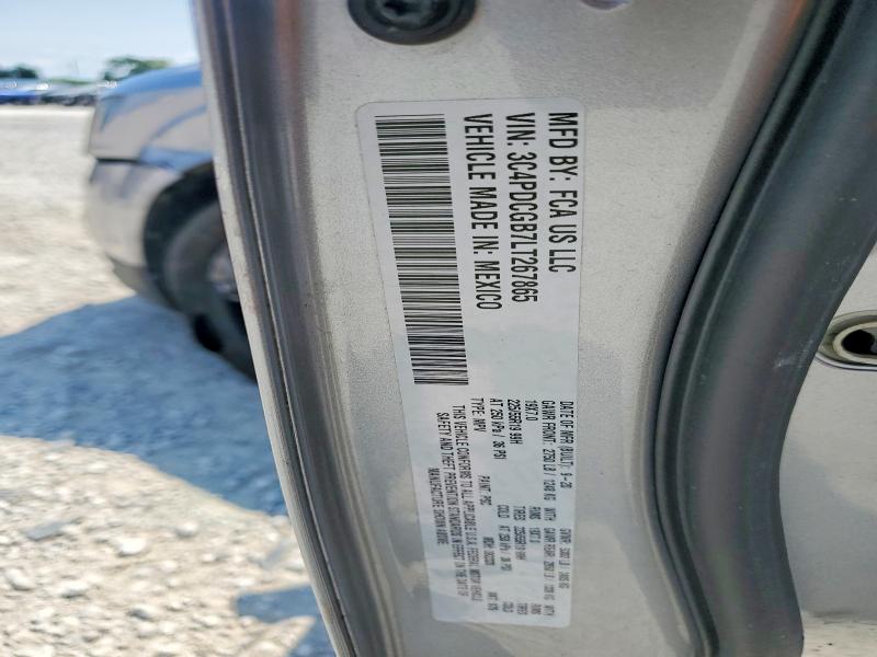 64016046 :رقم المزاد ، 3C4PDCGB7LT267865 vin ، 2020 Dodge Journey مزاد بيع