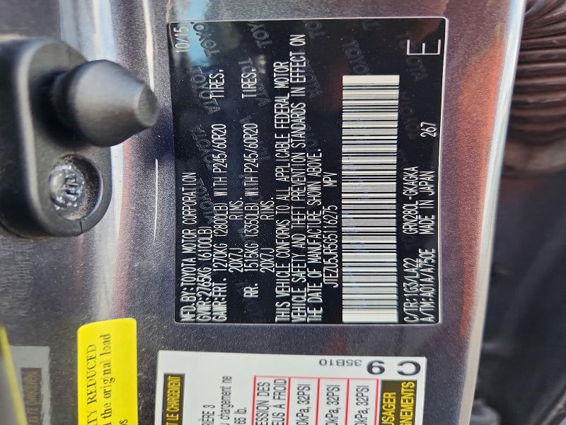65194466 :رقم المزاد ، JTEZU5JR5G5116275 vin ، 2016 Toyota 4runner مزاد بيع