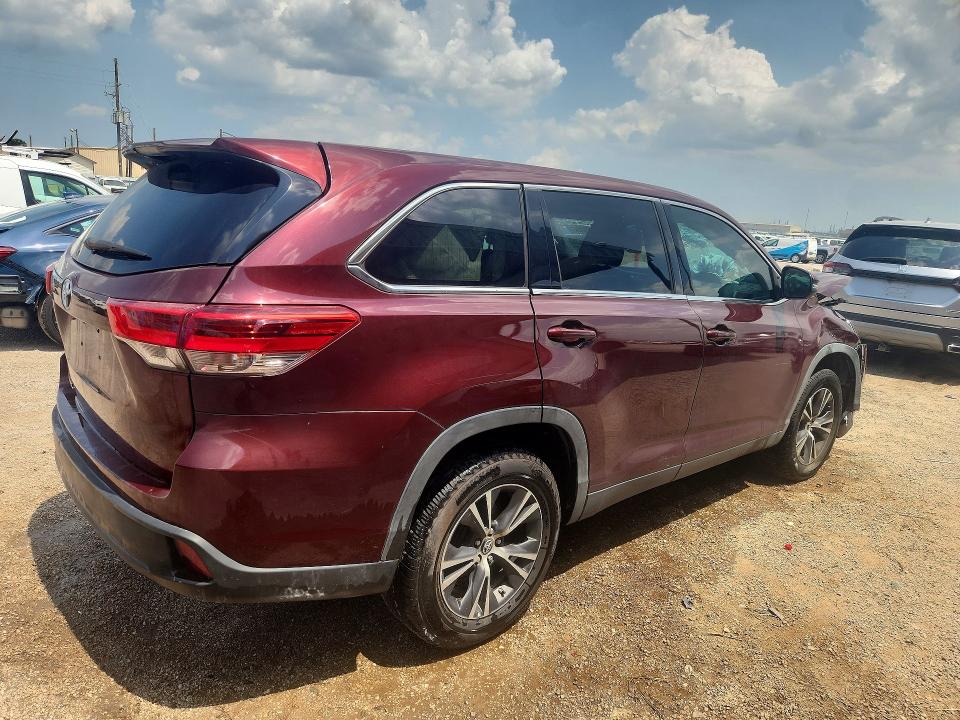2019 Toyota Highlander მანქანა იყიდება აუქციონზე, vin: 5TDZARFH6KS059530, აუქციონის ნომერი: 62780076