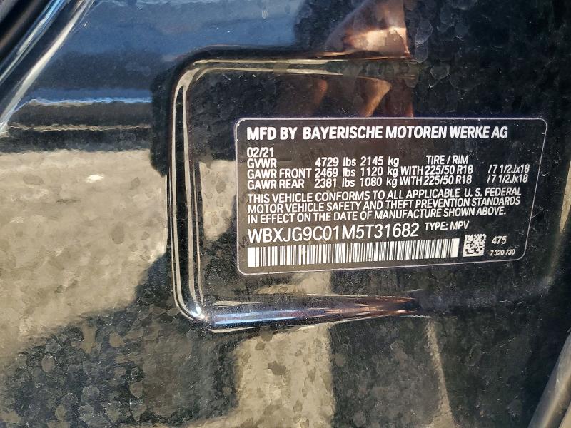 Aukcja sprzedaży 2021 Bmw X1, vin: WBXJG9C01M5T31682, numer aukcji: 63240956