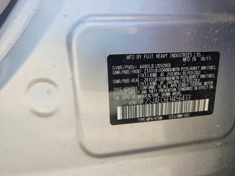 Продажа на аукционе авто 2014 Subaru Forester, vin: JF2SJAEC6EH456433, номер лота: 64717316