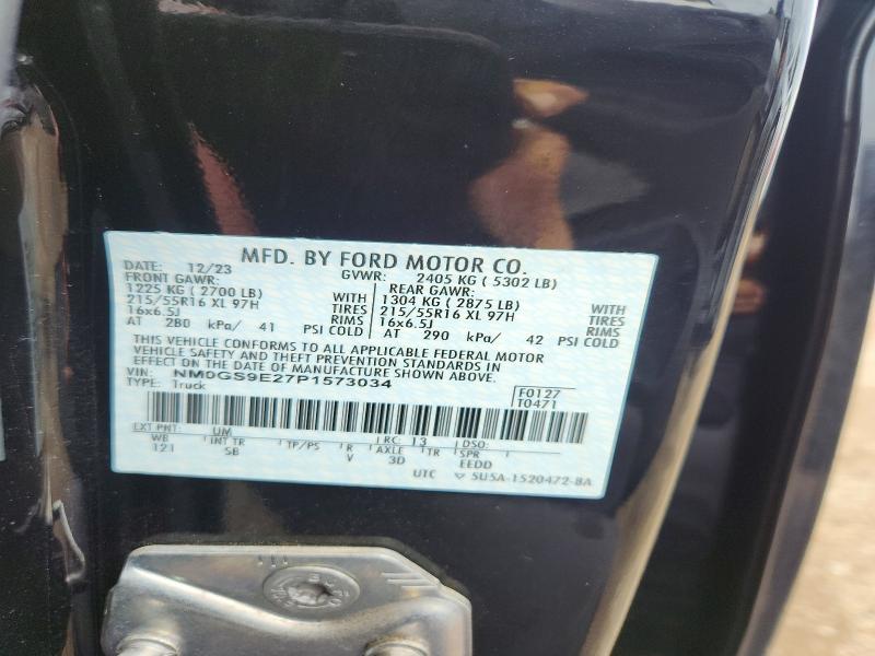 64809346 :رقم المزاد ، NM0GS9E27P1573034 vin ، 2023 Ford Transit Connect مزاد بيع