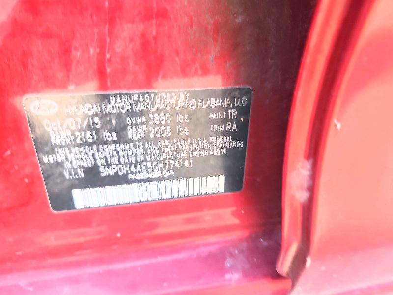 Продажа на аукционе авто 2016 Hyundai Elantra, vin: 5NPDH4AE5GH774141, номер лота: 63555756