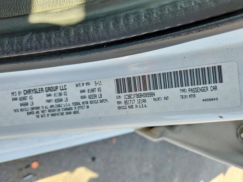 Aukcja sprzedaży 2011 Chrysler 200, vin: 1C3BC1FB6BN589984, numer aukcji: 63751606