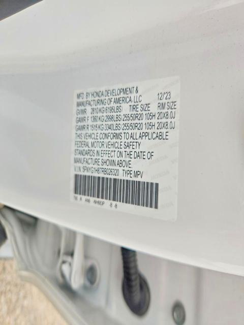 2024 Honda Pilot მანქანა იყიდება აუქციონზე, vin: 5FNYG1H87RB026320, აუქციონის ნომერი: 66894316