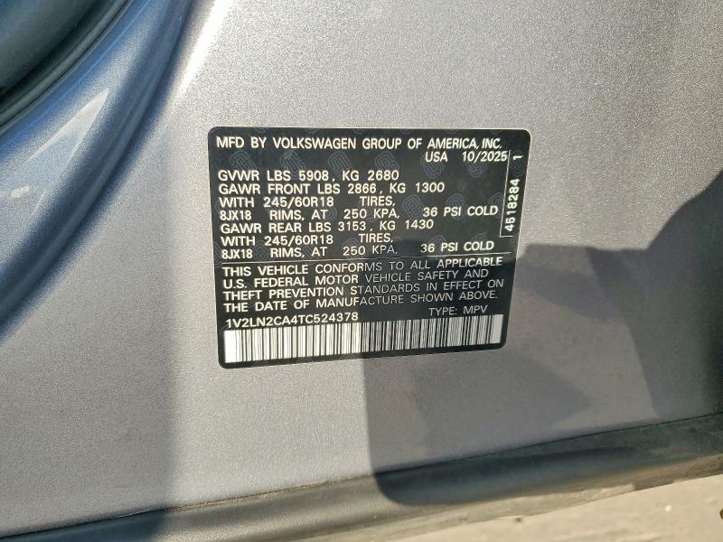 Aukcja sprzedaży 2026 Volkswagen Atlas, vin: 1V2LN2CA4TC524378, numer aukcji: 64373716