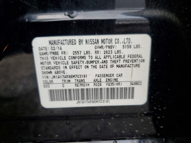 Aukcja sprzedaży 2014 Infiniti Q50 Hybrid, vin: JN1AV7AR9EM703191, numer aukcji: 66647056