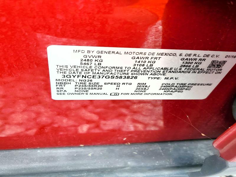 Продаж на аукціоні авто 2016 Cadillac Srx, vin: 3GYFNCE37GS583826, номер лоту: 63605216