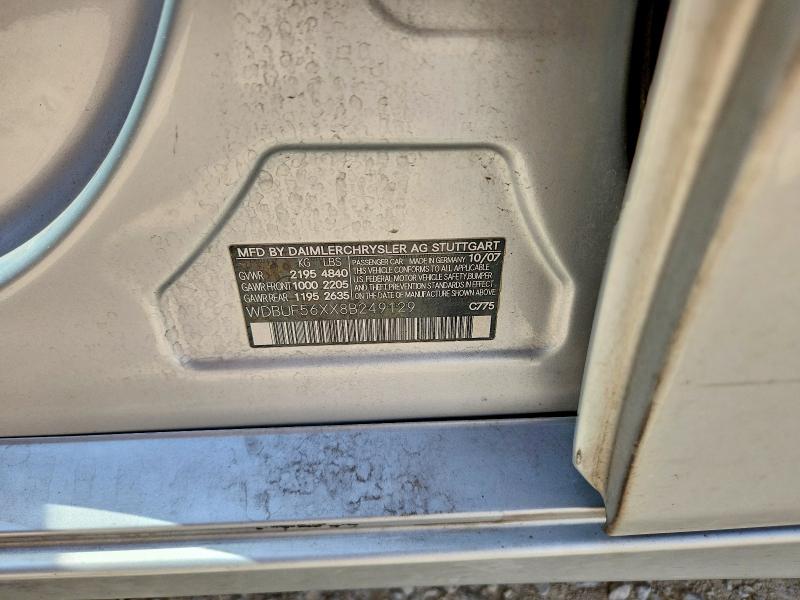 Продаж на аукціоні авто 2008 Mercedes-benz E, vin: WDBUF56XX8B249129, номер лоту: 63496916