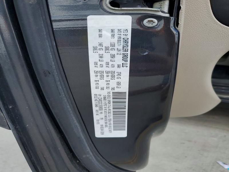 Продаж на аукціоні авто 2012 Dodge Grand Caravan, vin: 2C4RDGCG1CR398598, номер лоту: 64980936