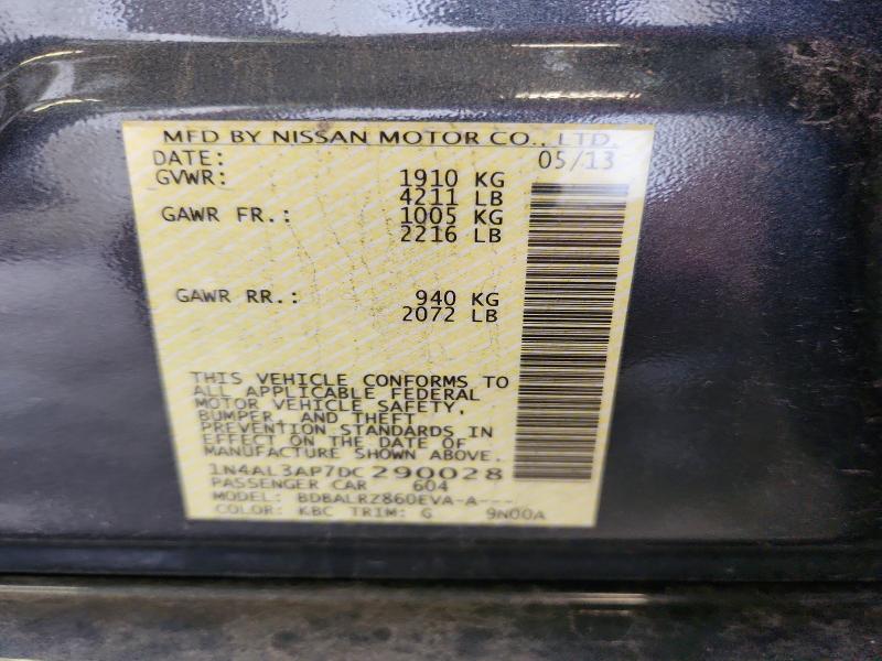 Aukcja sprzedaży 2013 Nissan Altima, vin: 1N4AL3AP7DC290028, numer aukcji: 66552496
