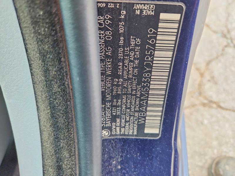 Aukcja sprzedaży 2000 Bmw 328, vin: WBAAM5338YJR57619, numer aukcji: 64550906
