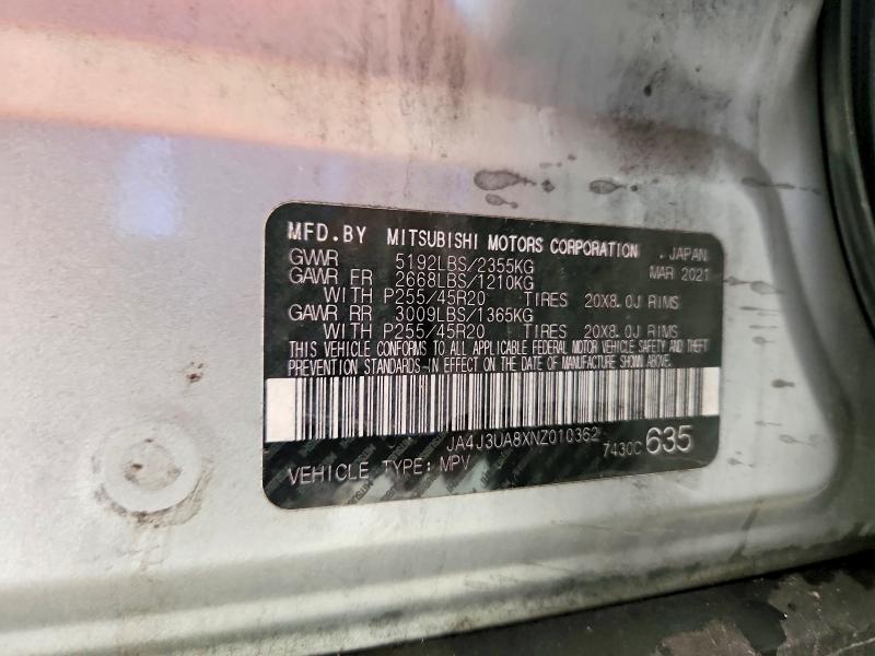 Aukcja sprzedaży 2022 Mitsubishi Outlander, vin: JA4J3UA8XNZ010362, numer aukcji: 64852926