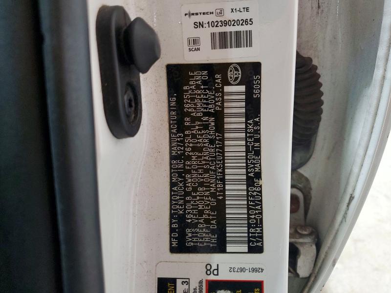 63683596 :رقم المزاد ، 4T1BF1FK5EU771717 vin ، 2014 Toyota Camry مزاد بيع