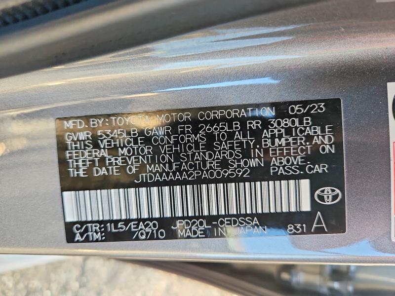 Aukcja sprzedaży 2023 Toyota Mirai, vin: JTDAAAAA2PA009592, numer aukcji: 66755036