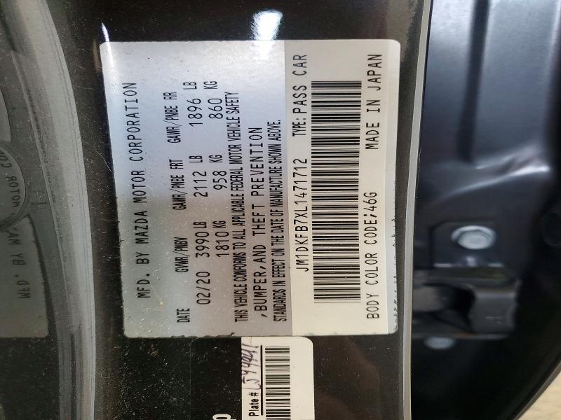 64976626 :رقم المزاد ، JM1DKFB7XL1471712 vin ، 2020 Mazda Cx-3 مزاد بيع