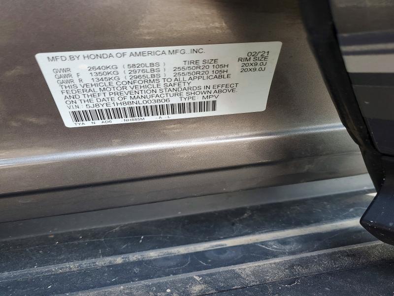 Продаж на аукціоні авто 2022 Acura Mdx, vin: 5J8YE1H88NL003806, номер лоту: 64430236