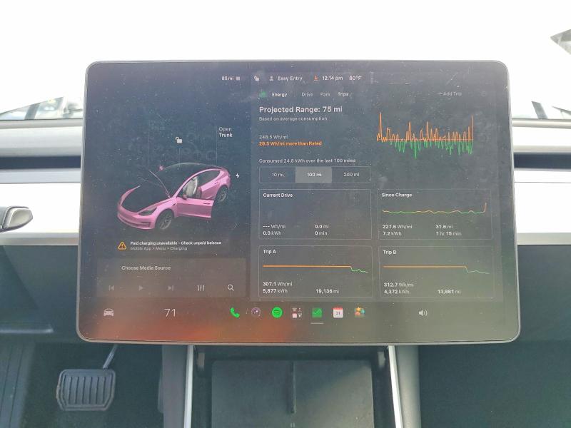 Aukcja sprzedaży 2019 Tesla Model 3, vin: 5YJ3E1EA6KF302080, numer aukcji: 65503786