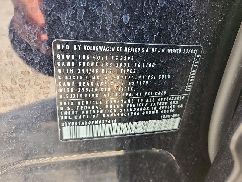 Продаж на аукціоні авто 2023 Volkswagen Tiguan, vin: 3VV8B7AX0PM037415, номер лоту: 66489266