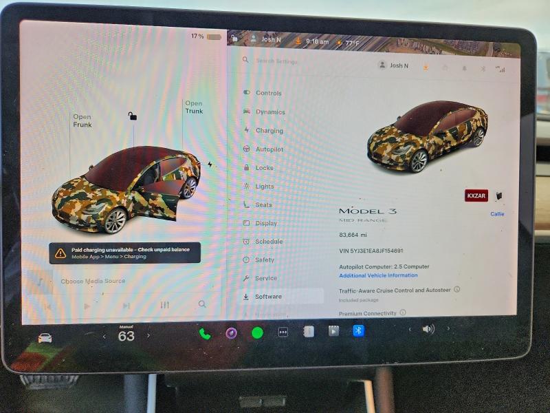 Продаж на аукціоні авто 2018 Tesla Model 3, vin: 5YJ3E1EA8JF154691, номер лоту: 63579196