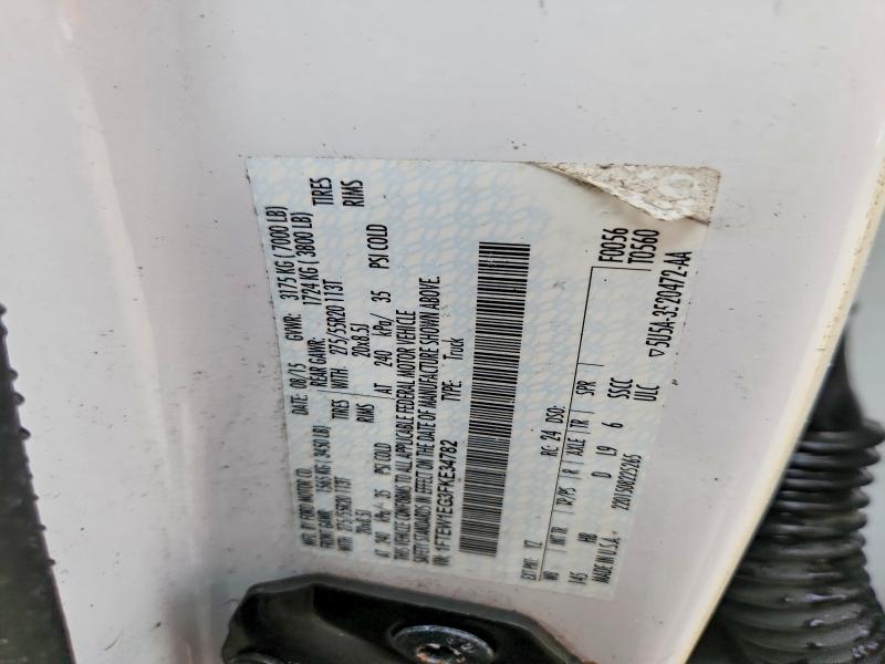 Продажа на аукционе авто 2015 Ford F150, vin: 1FTEW1EG3FKE34782, номер лота: 67148846