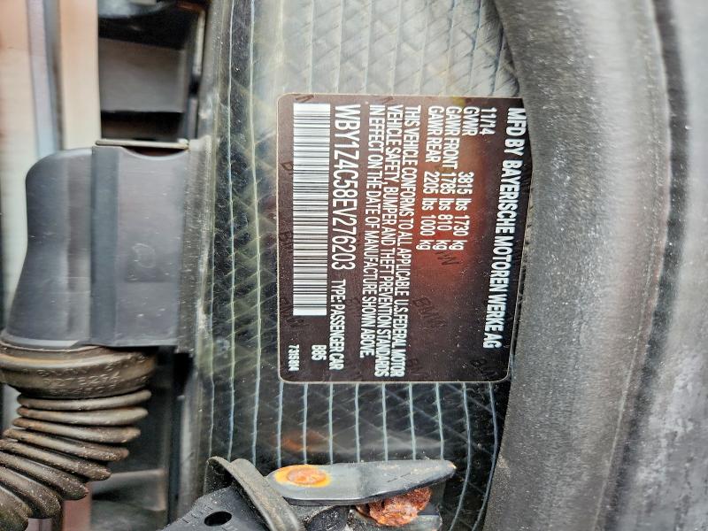 Продаж на аукціоні авто 2014 Bmw I3, vin: WBY1Z4C58EV276203, номер лоту: 63838606