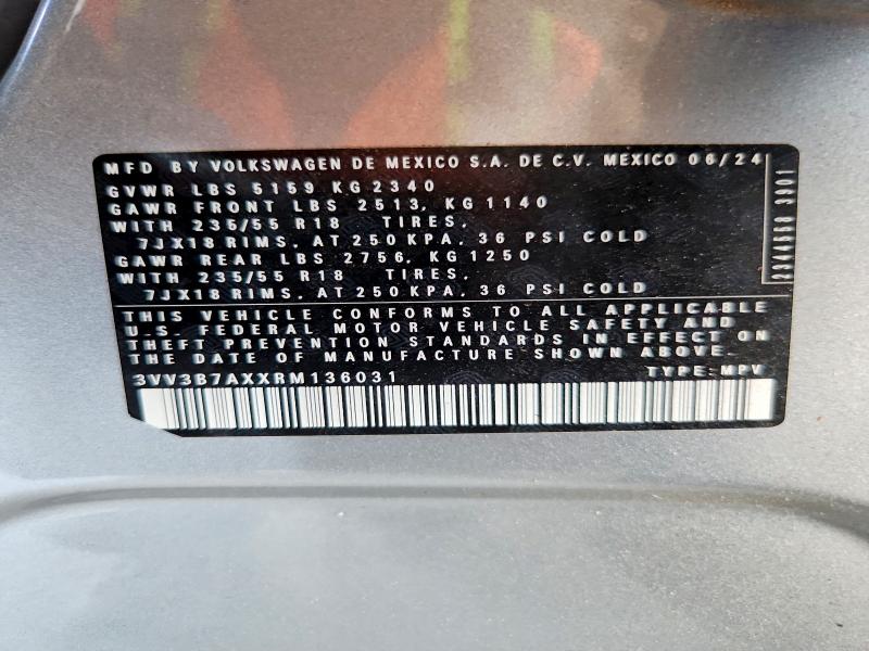 Продажа на аукционе авто 2024 Volkswagen Tiguan, vin: 3VV3B7AXXRM136031, номер лота: 66743896