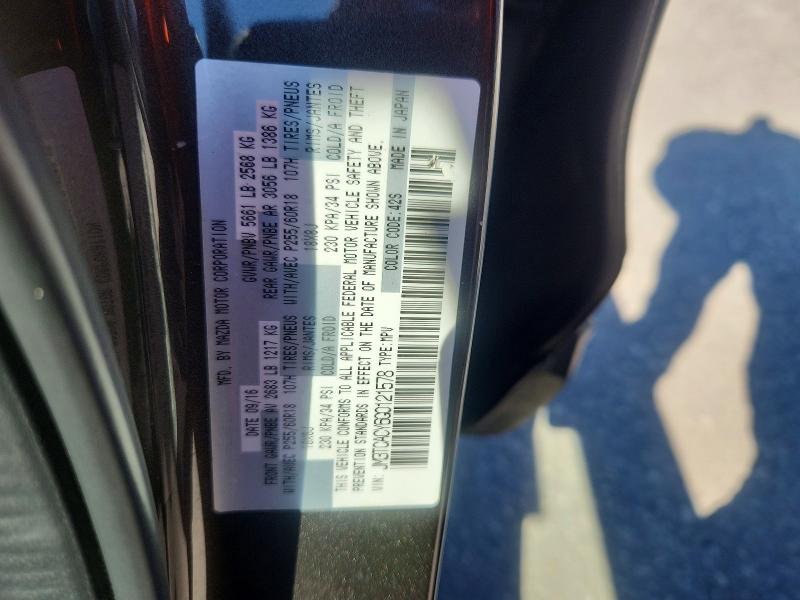 Aukcja sprzedaży 2016 Mazda Cx-9, vin: JM3TCACY6G0121578, numer aukcji: 63523926