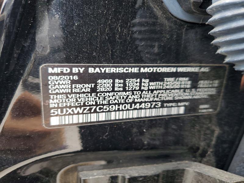 63679296 :رقم المزاد ، 5UXWZ7C59H0U44973 vin ، 2017 Bmw X3 مزاد بيع