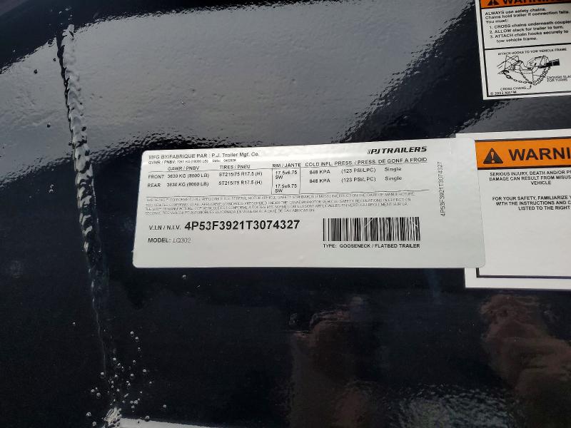 Продажа на аукционе авто 2026 Pj Unknown, vin: 4P53F3921T3074327, номер лота: 63389186
