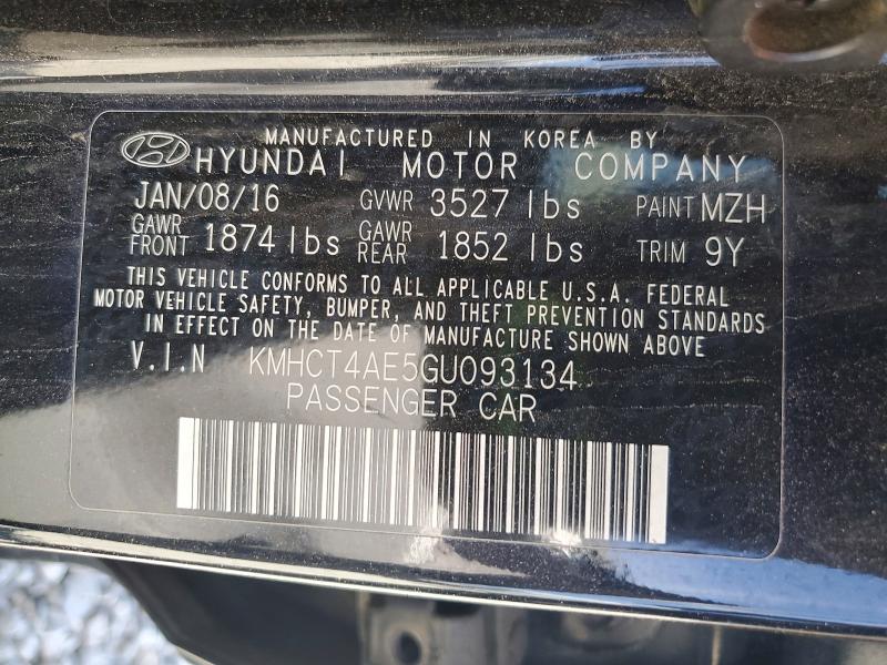 Продажа на аукционе авто 2016 Hyundai Accent, vin: KMHCT4AE5GU093134, номер лота: 65212656